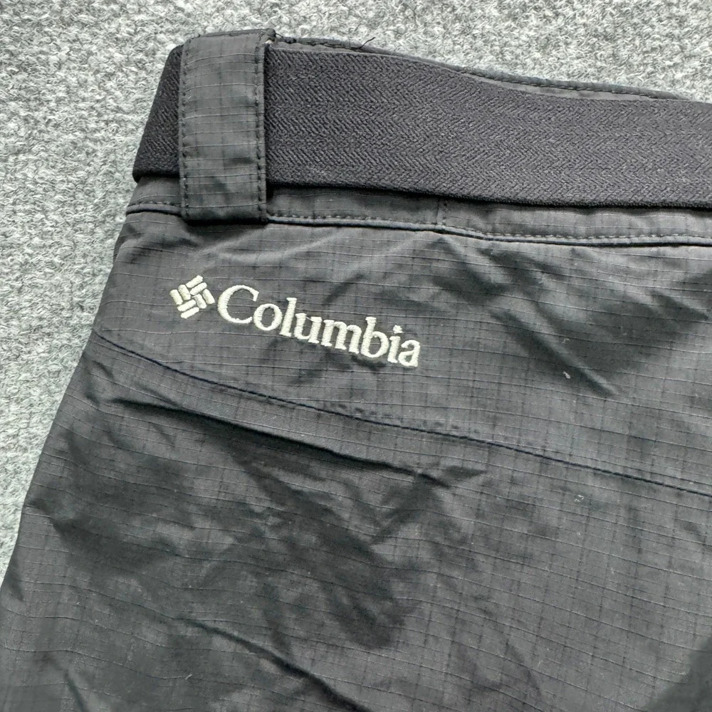 Columbia Omni-Tech Snow Pants Mens Large Regular Black Waterproof Arcade Belt